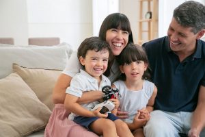  fotografía familiar. padres e hijos 